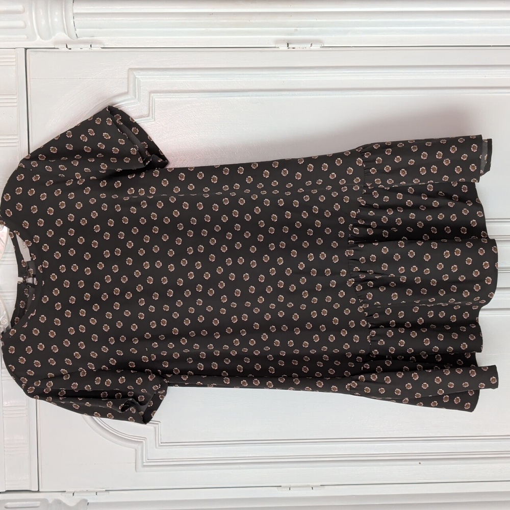 LOFT Floral Short Sleeve Dress